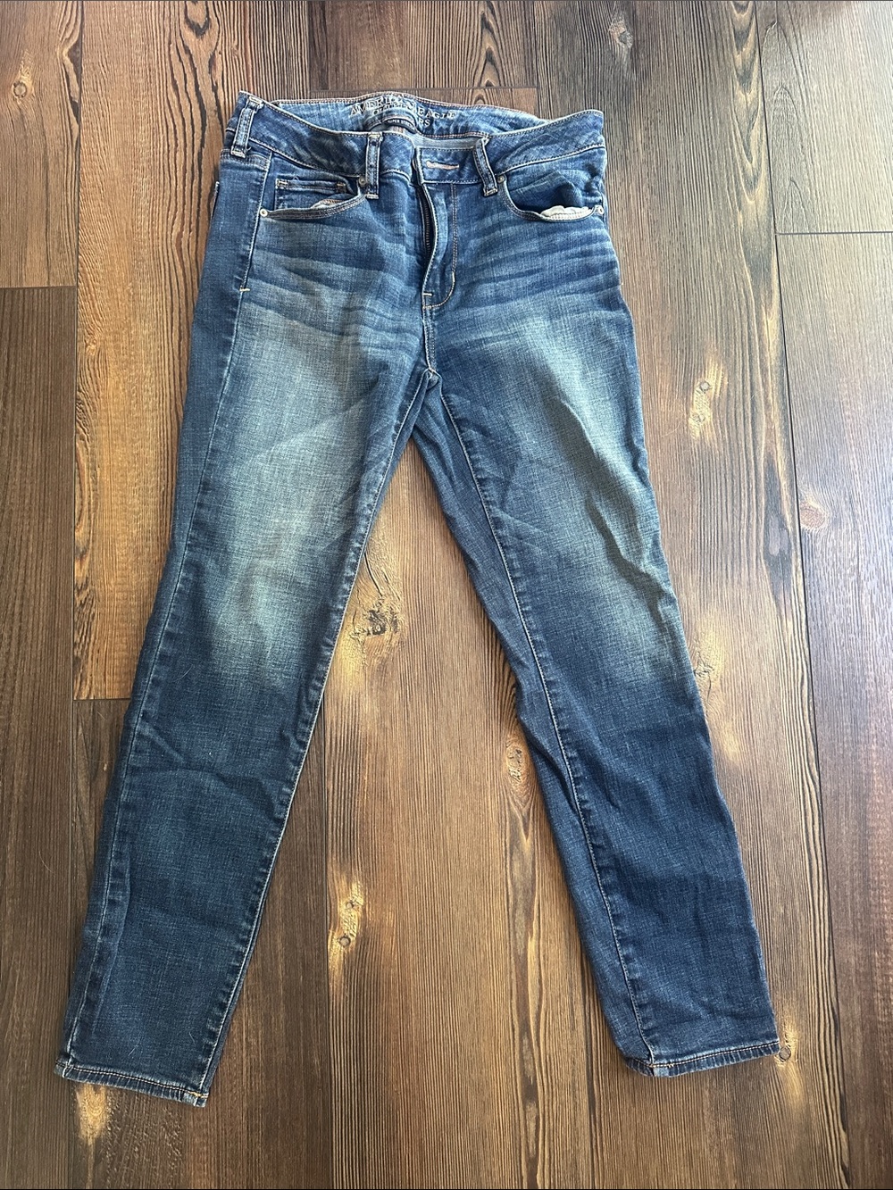 American Eagle Outfitters Women's Skinny Blue Washed Jeans